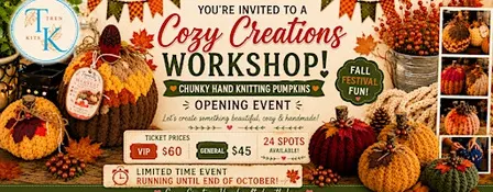 Trenkits Knit & Sip Pumpkin Workshop