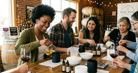 Candle Making: Sip N' Pour Experience!