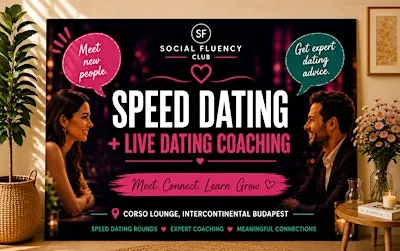 Speed Dating + Live Dating Coaching❤️Budapest