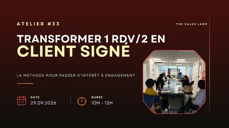 Atelier Transformer 1 rdv/2 en client signé