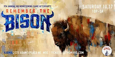 9th Annual Remember the Bison: HU Homecoming Game After Party