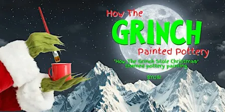 The Grinch Themed Pottery Painting Night