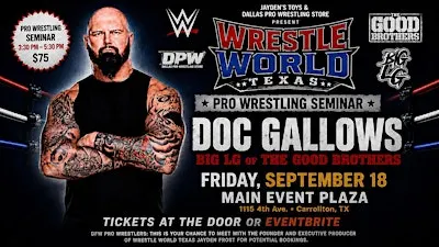 Wrestling Seminar with Doc Gallows in Dallas, TX @ Wrestle World!