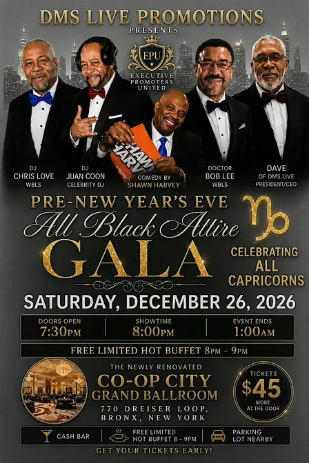 DMS LIVE Presents The 2nd Annual ALL-Black Attire Gala
