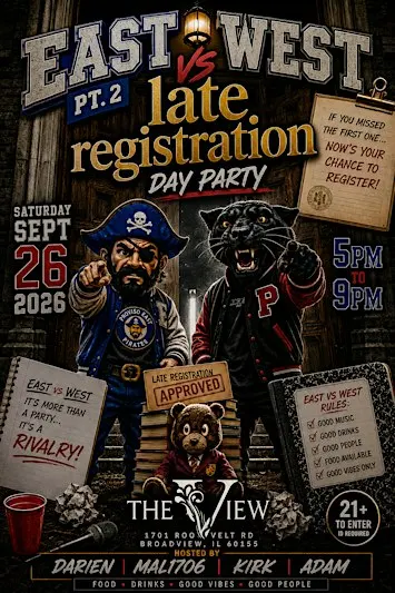 EAST VS WEST LATE REGISTRATION