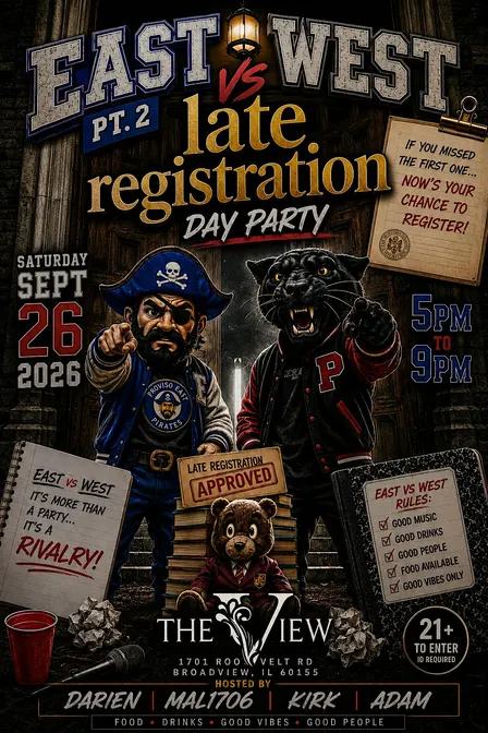 EAST VS WEST LATE REGISTRATION