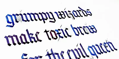 Gothic Textura Calligraphy with Maxie Peña