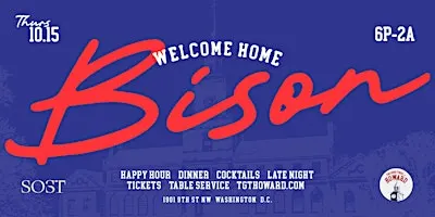 {HUHC 26}Welcome Home Bison: HU Homecoming Kickoff Social