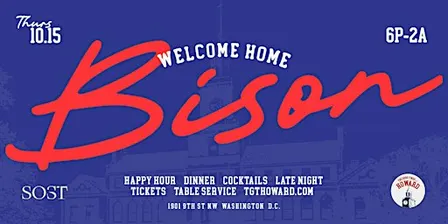 {HUHC 26}Welcome Home Bison: HU Homecoming Kickoff Social