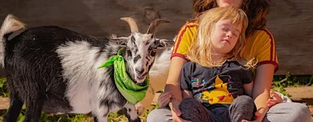 Family Goat Yoga