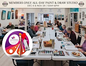 Members ONLY: Only All-Day Paint & Draw Studio!! (Monet Paint Day)