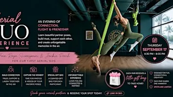 Aerial Duo Experience | Beginner Partner Aerial Yoga in Miami Beach
