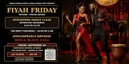 AFROKONPA Red & Black Social