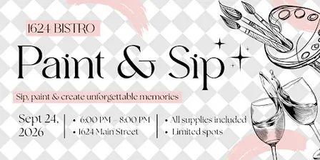 Paint and Sip at 1624 Bistro