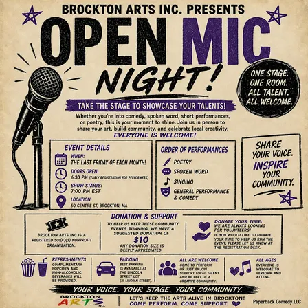 Open Mic Night with Brockton Arts Inc