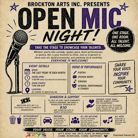Open Mic Night with Brockton Arts Inc