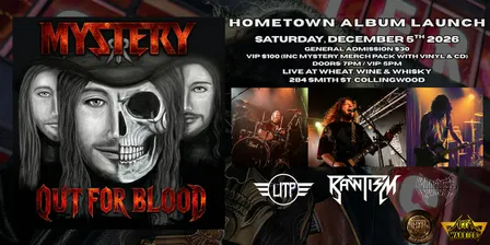 MYSTERY - OUT FOR BLOOD (Hometown Album Launch)