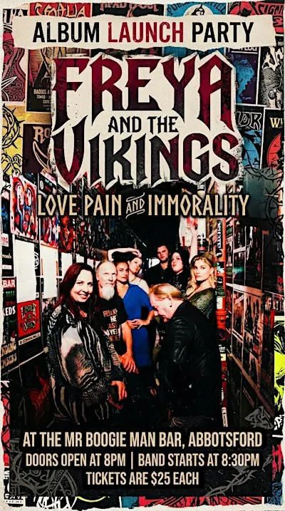 Freya and the Vikings Debut Album Launch: Love, Pain and Immorality