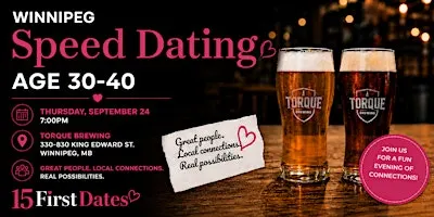 15FirstDates Winnipeg Speed Dating (Age 30-40)