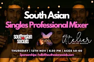 South Asian Singles Mixer for Professionals | Ages 40-60