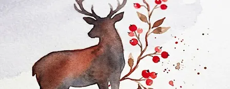 Drink & Draw (BYOB) Festive Watercolour Postcards