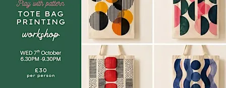 Art Workshop - Lino Tote Bag Printing - Southampton