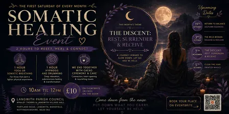 Yoga, Somatic Therapy and Hypnosis. THE DESCENT: REST, SURRENDER & RECEIVE