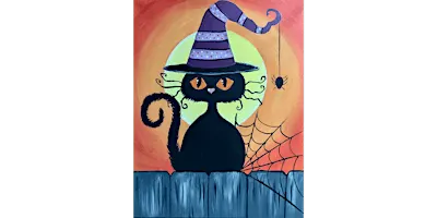 Spooky Kooky Cat - Paint and Sip in Chicago | Classpop!™
