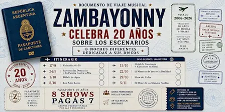 Zambayonny 20 años en 8 Jueves