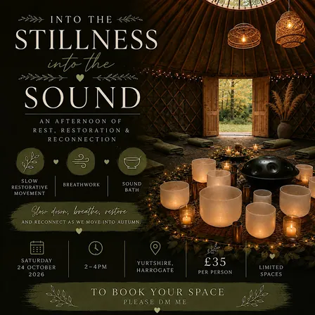 Into the stillness, into the sound