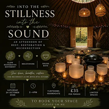 Into the stillness, into the sound