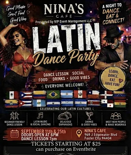 Latin Dance Night Twice a Month in September