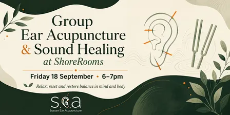 Group Ear Acupuncture & Sound Bath at ShoreRooms