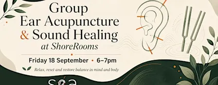 Group Ear Acupuncture & Sound Bath at ShoreRooms