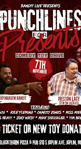 Punchlines and presents with Preston Lacy & Bandit