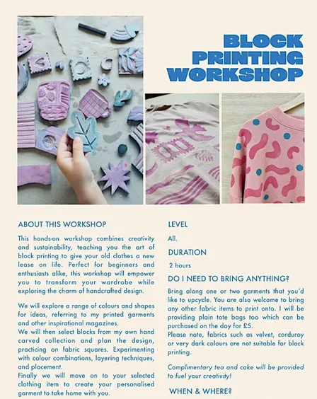 Tidal x Alma: BLOCK PRINTING
