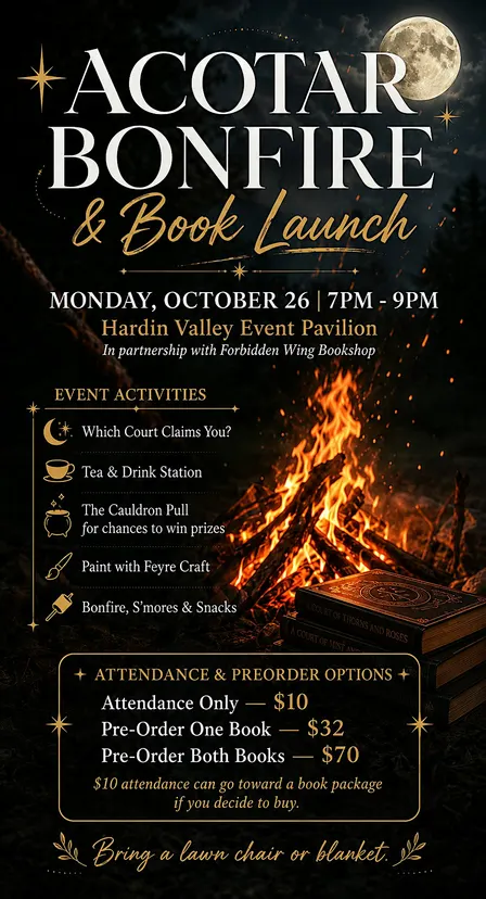 ACOTAR Bonfire & Book Launch