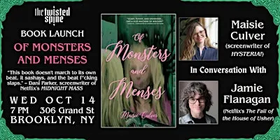 Book Launch: OF MONSTERS AND MENSES by Maisie Culver
