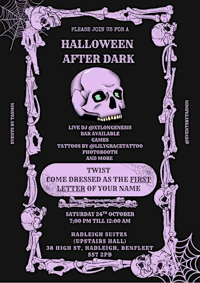 Events By Tasmin: Halloween After Dark — Women’s Halloween Party