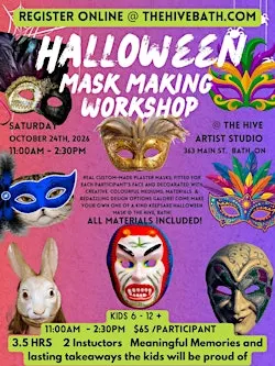 HALLOWEEN MASK MAKING Workshop