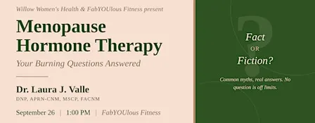 Menopause Hormone Therapy, Fact or Fiction? Your Burning Questions Answered