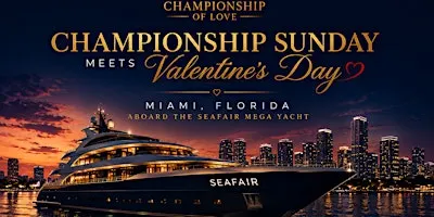 Championship Sunday Meets Valentines Day: Biscayne Bay, Miami, FL