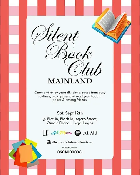 Silent Book Club Mainland — Free Reading Hangout at Atrium, Ikeja