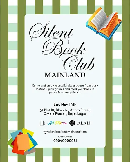 Silent Book Club Mainland — Free Reading Hangout at Atrium, Ikeja