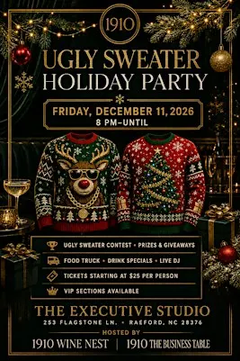 1910 Ugly Sweater Holiday Party