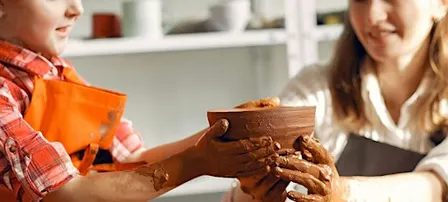 Holiday Workshop: Creative Together Pottery Play - Planter Pot Making