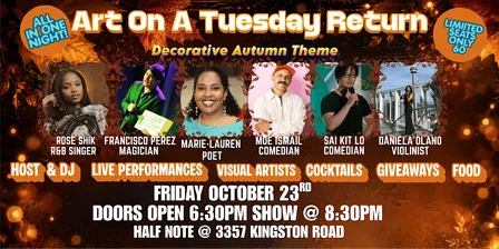 Art on a Tuesday: Dinner, Drinks & Live Entertainment