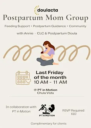 Postpartum & New Mom Group (Friday Chula Vista)