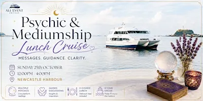 Psychic & Mediumship Lunch Cruise | Lady D & Scott William | Newcastle