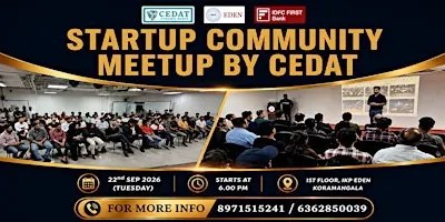 Startup Community Meetup by CEDAT